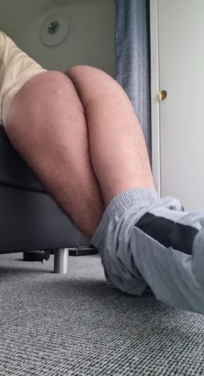 Natural big ass boy shows his hairy tasty butts and asshole