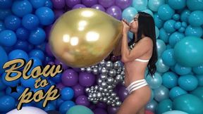 Dani's Golden Glow: Chrome Gold Blow to Pop