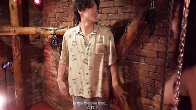 BDSM Tickling & Glans Handjob made a Man Squirt Orgasm w/ Naked Restrained