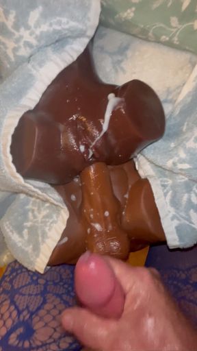 Sex toy gang bang cum on balls   Clip 1