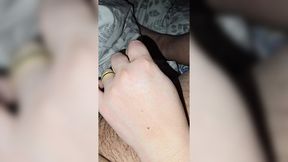 Step mom handjob step son dick without shame