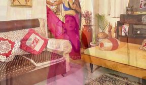 Priyanka Pink Saree 2020 IEntertainment 720p