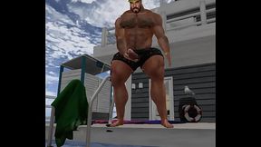 spying on cam heyward pissing