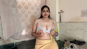 newlywed bhabhi Priya let neighbors boy fuck on Kitchen Stand because he refused to payment for vegetables