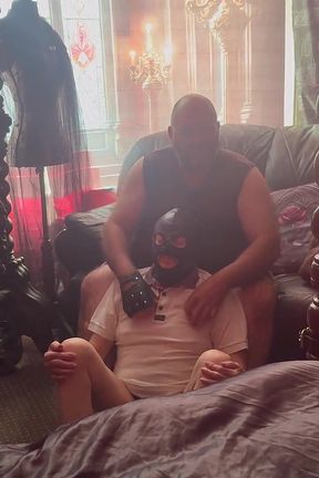 Part 1-lanista Bear &amp; Tawseman Spanking Session in the Vamp Room!