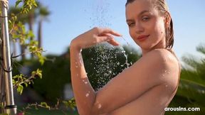 Aesthetic nude posing session with a busty girlfriend Lana Lane