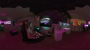 Virtual Reality Experience of Sapphire in the Sim Rig Playing NFS Unbound