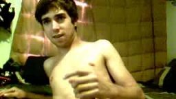 Pazzi jerks it on the bed