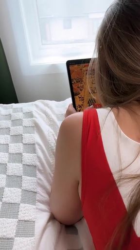 StepBro Fucks his Big Tits Step Sister While she's Gaming   Clip 1
