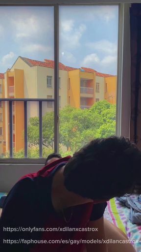 Twink Sucks Straight Cock and Fucks His Ass When Noone Is Not at Home