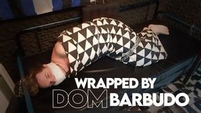 Wrapprd in Blanket by Dom Barbudo (1050p) Gay Bondage - Gay Domination - Wrapp - Chains - Tape