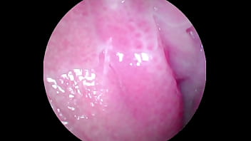 Camera deep inside of the wet pussy and captured the intense female orgasm!!