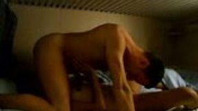 Lovely Mexican brunette facefucked and banged in the dorm room