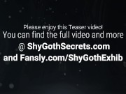 Goth girl gives messy cock worship blowjob with black lipstick