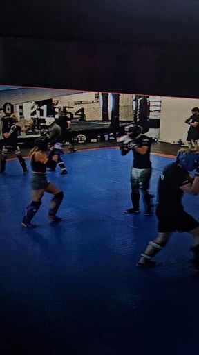 Sneak peak into a round from sparring last camp
