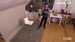 Blonde Czech Lucy Shine Adores Cum On Her Big Tits - LETSDOEIT
