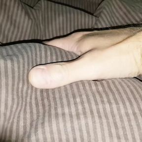 Wake up my straight BFF after party to secretly give his little dick a nut relaxing handjob into nice creamy orgasm