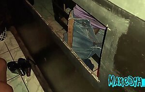 Husband filming me getting hot in the glory hole. there's more on red