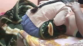 My cute stepsister share her bedroom and give me blowjob before hard fucking and sucking