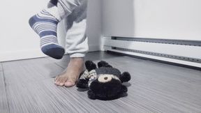 I play with my plushes, barefoot [2025]