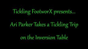 Ari Parker Takes a Tickling Trip on the Inversion Table