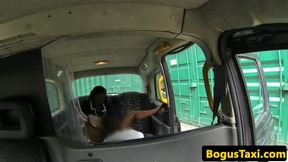 Ebony taxi beauty railed through sluthatch