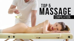 TOP 5 MASSAGE COMPILATION! OILY SITUATION