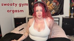 sweaty gym orgasm