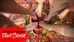 Nara, Louise, Bimby, Vibora and Thay in a Tropical Fruit Crush Party (EN-sub)