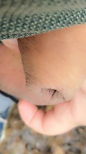 Cheesy Dirty Unwashed Cock Outdoor Walking Part 1