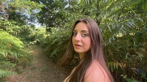 sloppy deepthroats, blowjob and balls licking in the forest - luna doll