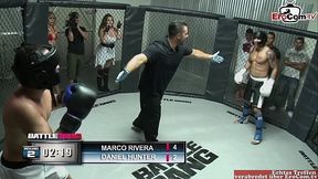 Chubby brunette with natural tits gets a facial cumshot