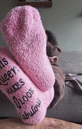 Cozy Evening at Home | Socks & Feet and Wrinkled Soles