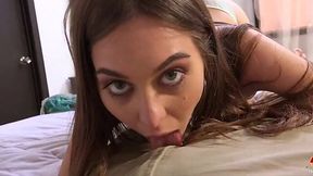 Riley Reid's Sloppy BJ POV with Petite Melons