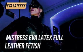 Mistress Eva Latex full leather fetish boots domina uniform bdsm kink hot milf
