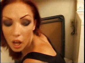 Stud fucks redhead bitch in her cunt &amp; butt then gives her facial