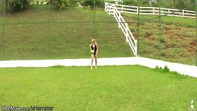 Fun loving t-girls are anal fucking on blanket outdoors