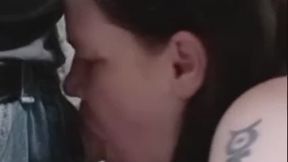 Sneaky Blowjob in the Bathroom