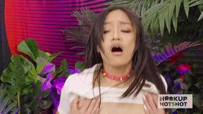 petite jade kimiko gets fucked in the throat & pussy by bryan gozzling