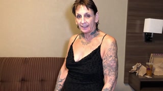 Long Trailer - Nasty granny does it all!  Rimming, pissing, fucking, and sucking!