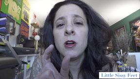 LITTLE SISSY FEET - Jamie Daniels, POV, Humiliation, Size comparison, SPH - WMV