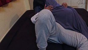 Chubby Asian wife rides big cock in secret nighttime affair