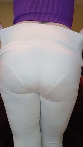 Naughty Squat Tease