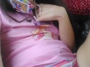 Waifu Otaku Anime Girl Face Mask Socks Exhibitionist Giggling Laughing COVID-19 Pandemic Quarantine