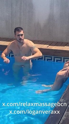 Steamy Poolside Affair