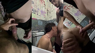 FODENDO O ISRAELENSE NO BANHEIRAO E ESCADA DE EMERGENCIA