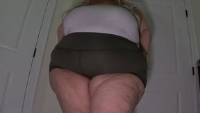 SSBBW My Tiny Bodysuit Is Stuck In My Asscrack