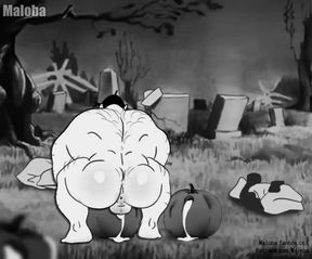 Bluto's bloated blumpkin bursts with gay muscle cum