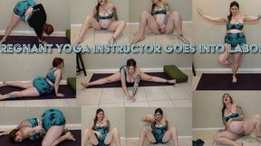 Pregnant yoga instructor in labor enjoys fucked rough