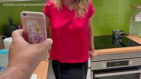 I caught my son's friend watching me film and he wanted to take my virginity